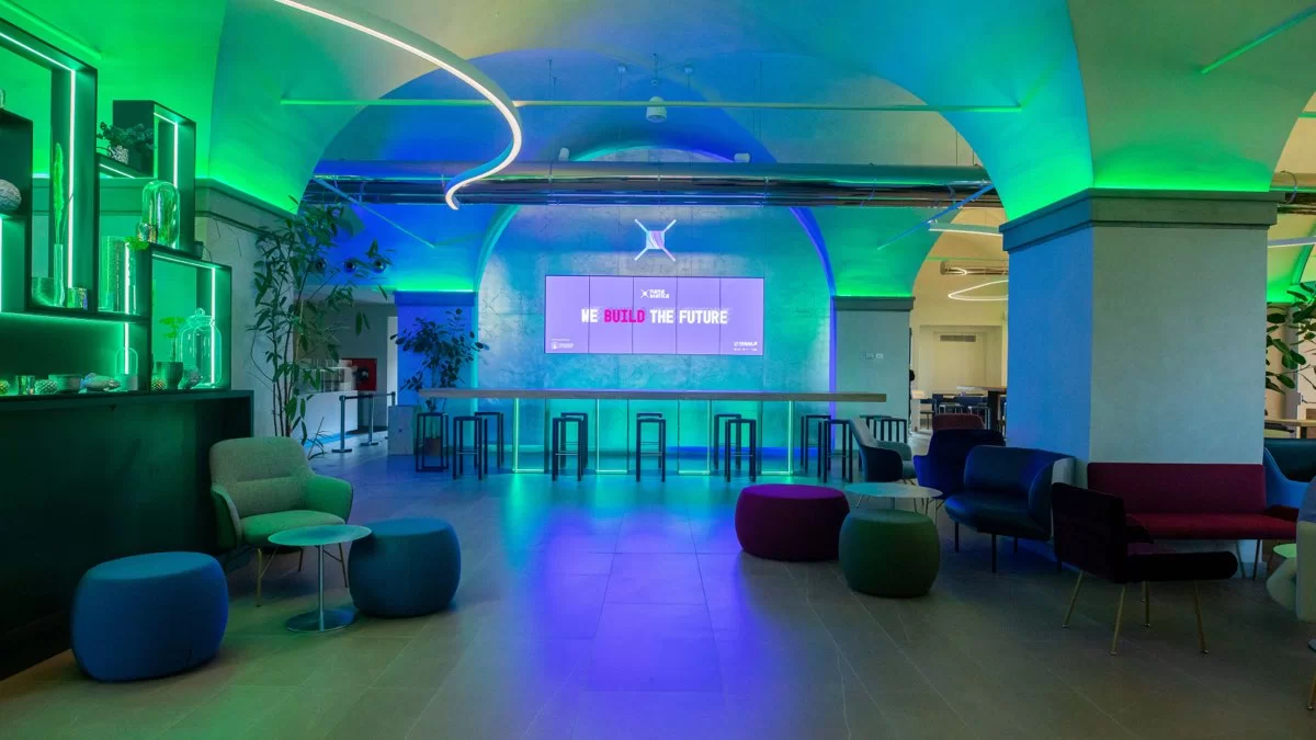 La hall di Nana Bianca Startup Studio